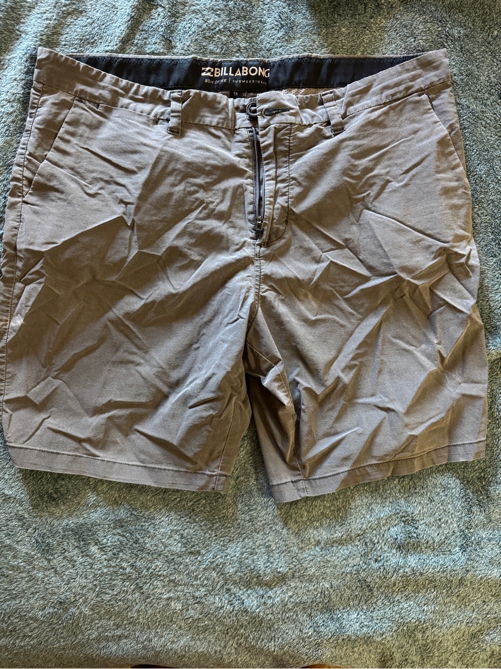 Billabong Men's Taupe Flat Front Shorts